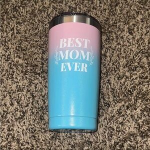 Best Mom Ever Pink and Blue Tumbler NWOT